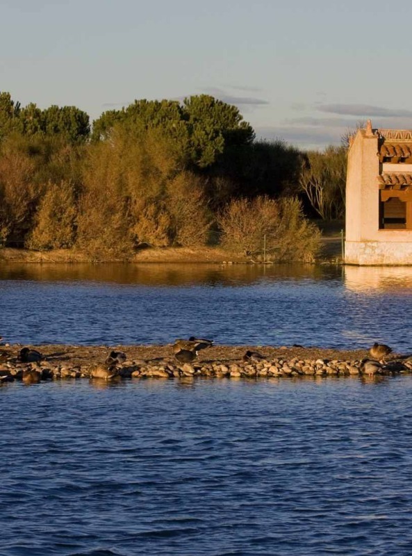 Casa del parque natural de las Lagunas de Villafáfila.