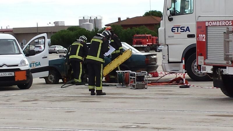 Imágenes del simulacro. Foto Carmen del Castillo