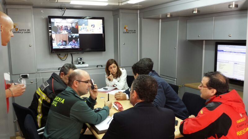 Imágenes del simulacro. Foto Carmen del Castillo