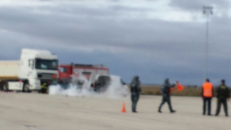 Imágenes del simulacro. Foto Carmen del Castillo