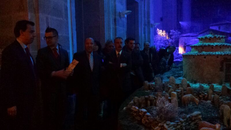 Un momento de la inauguración del Belén