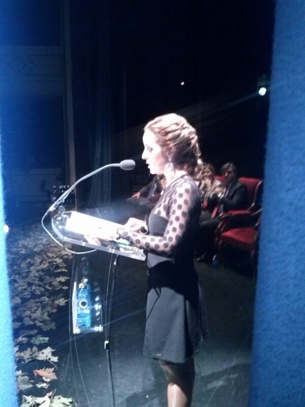 Beatriz García, en un momento de su pregón