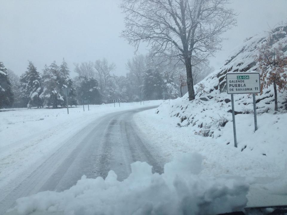 Las nevadas persistirán hasta el martes. (Foto:RadarZamora)