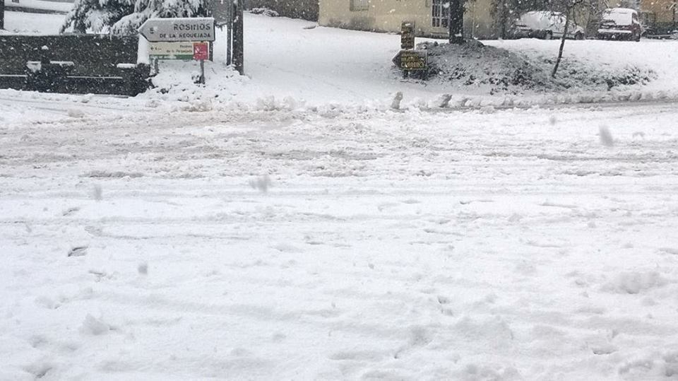 Palacios de Sanabria bajo la nieve (Foto: Radar Zamora)