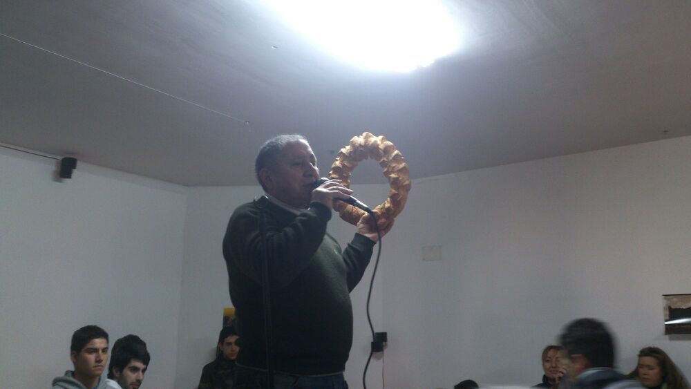 Un momento de la tradicional subasta