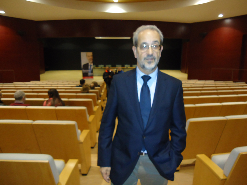 El rector en el Campus Viriato