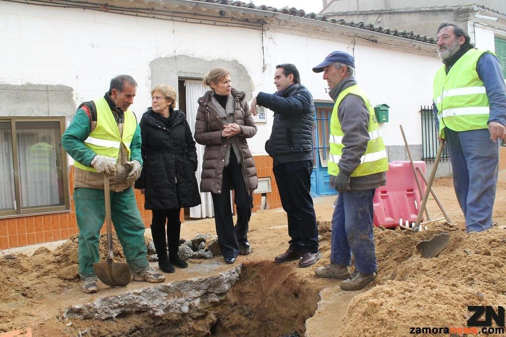 Visita a las obras que se realizan en Fuentesaúco