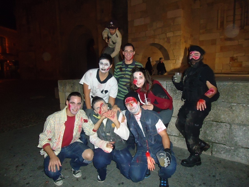 Recreación de los personajes de The walking dead.