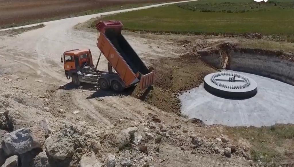 Obras de asentamiento de las zapatas