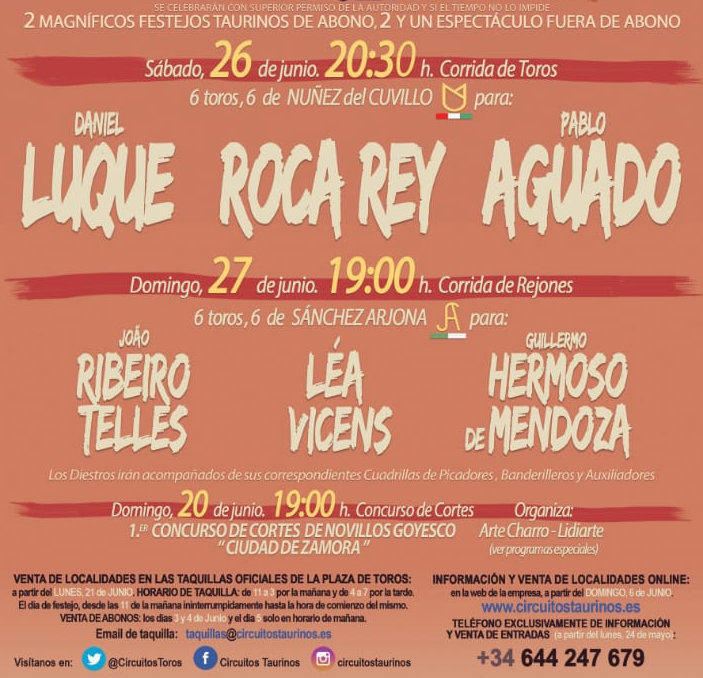 cartel taurino zamora san pedro