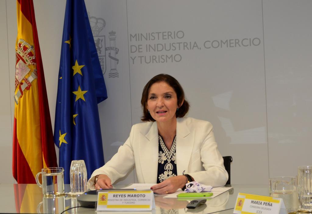 La ministra de Industria, Comercio y Turismo, Reyes Maroto