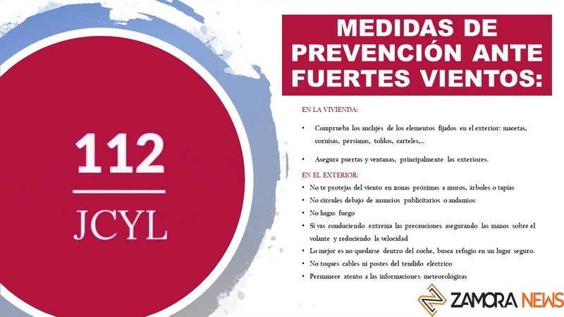 Medidas de prevención ante fuertes vientos