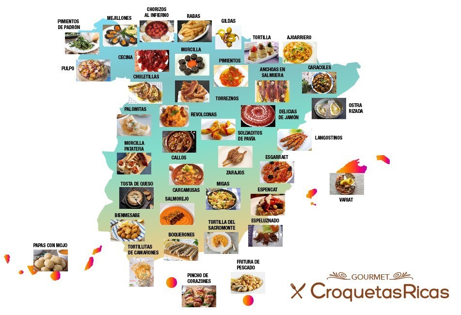 Tapas típicas por provincias