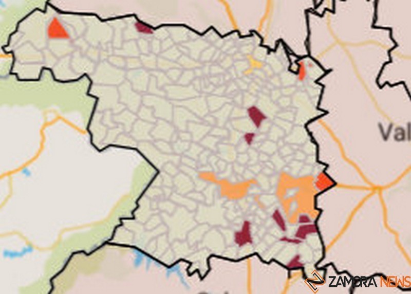 Mapa de incidencia por municipios