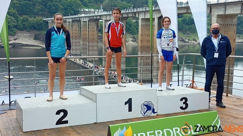 Marina Giralda en el podio