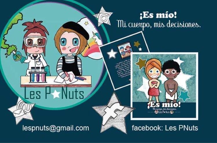 Las hermanas Poncet con el libro de educación y prevención de abusos sexuales 