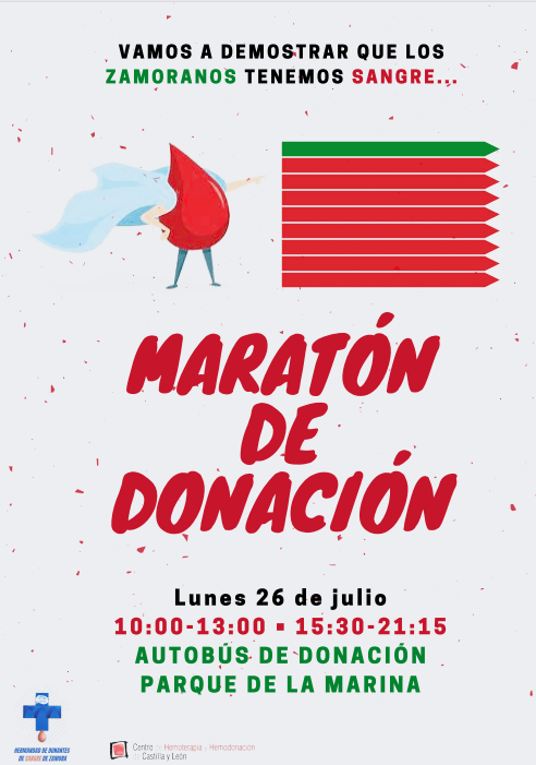 Cartel Hermandad de donantes de sangre