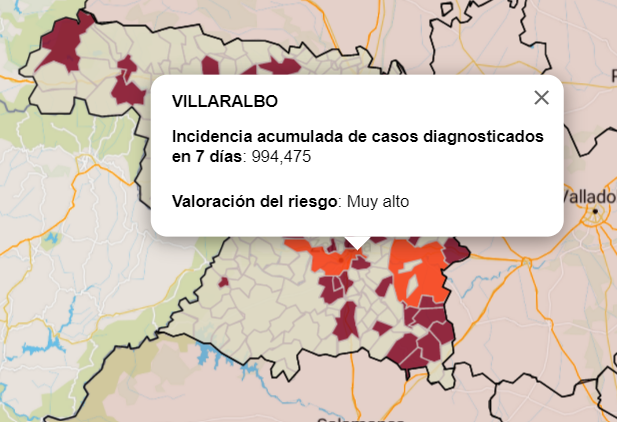 Mapa detalle Villaralbo