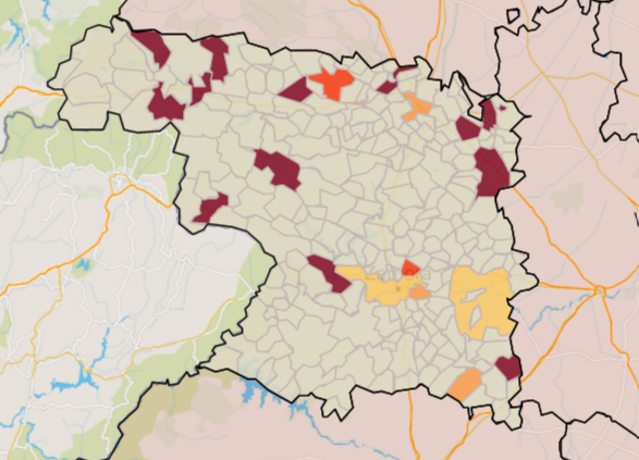 Mapa IA municipios a siete días (11 de septiembre)
