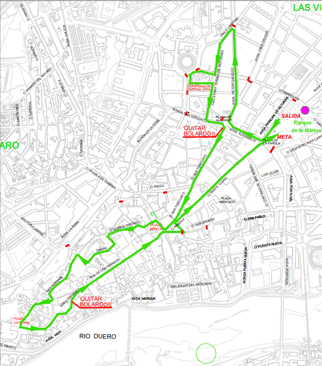 Recorrido X Carrera Popular de la Guardia Civil