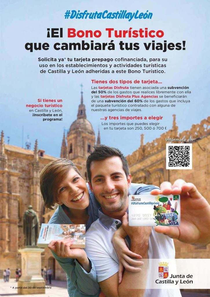 Cartel bonos turísticos #DisfrutaCastillayLeón2021