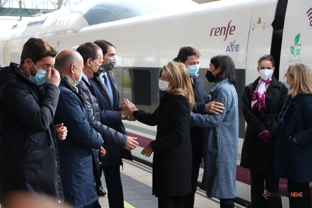 Viaje inaugural de prueba del nuevo tramo cde alta velocidad Pedralba de la Pradería-Ourense (7)