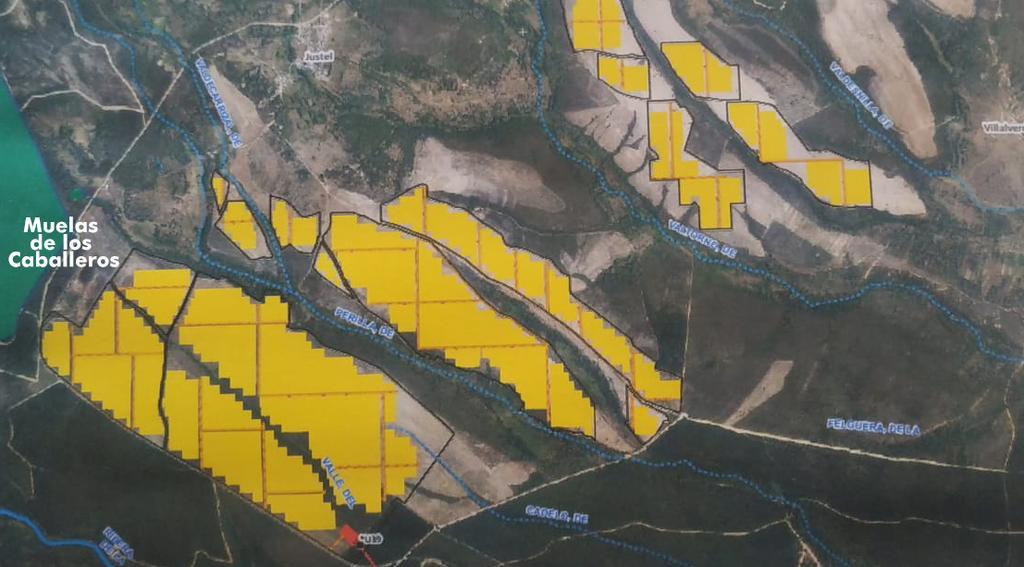 Ubicación proyecto energía solar en Muelas de los Caballeros