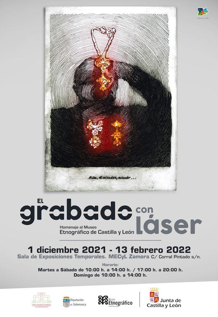 Cartel exposición Museo Etnográfico 'Grabado con láser'