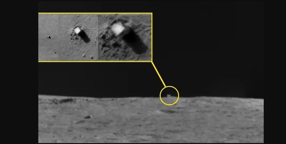 Imagen del cubo misterioso en la Luna