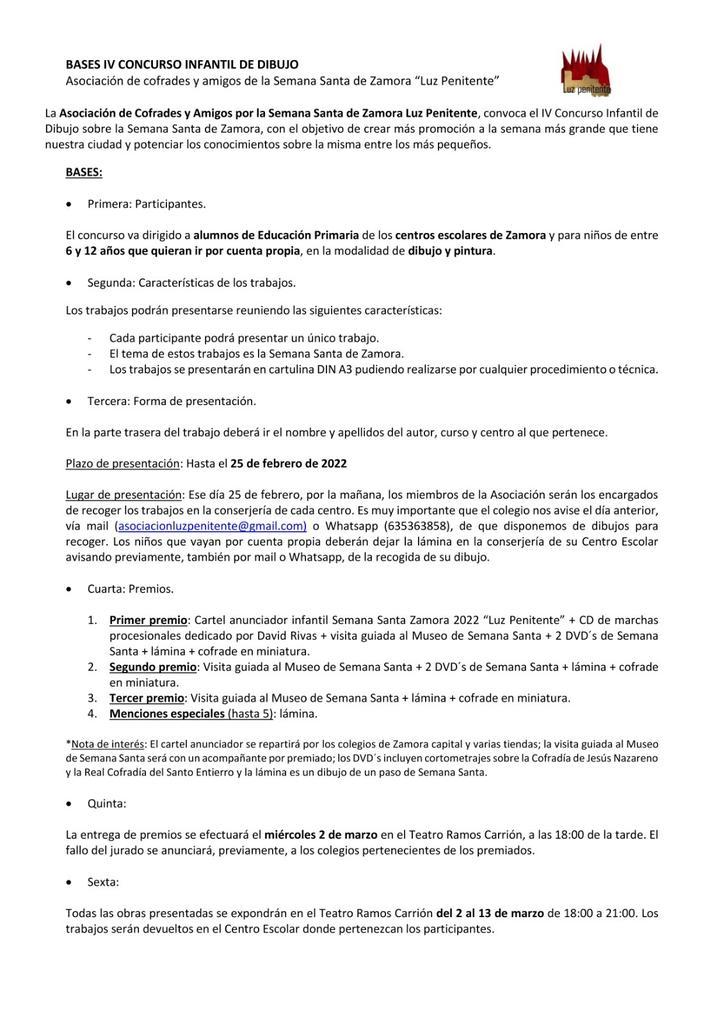 Bases del concurso Semana Santa