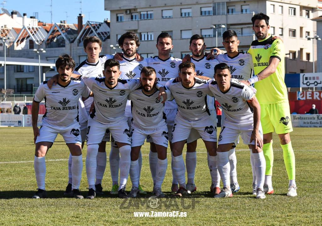 Once inicial del Zamora CF ante el CD Calahorra. | FOTO: Zamora CF