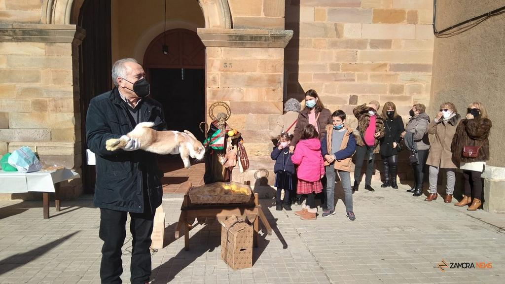 Tradicional subasta de San Antón en Granja de Moreruela