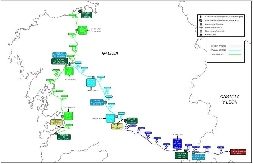 mapa adif