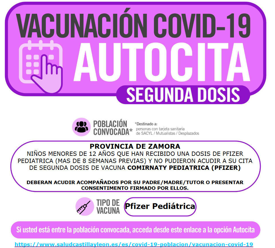 AUTOCITA_ZAMORA_01 de MARZO_SEGUNDA DOSIS_PFIZER PEDIATRICA.