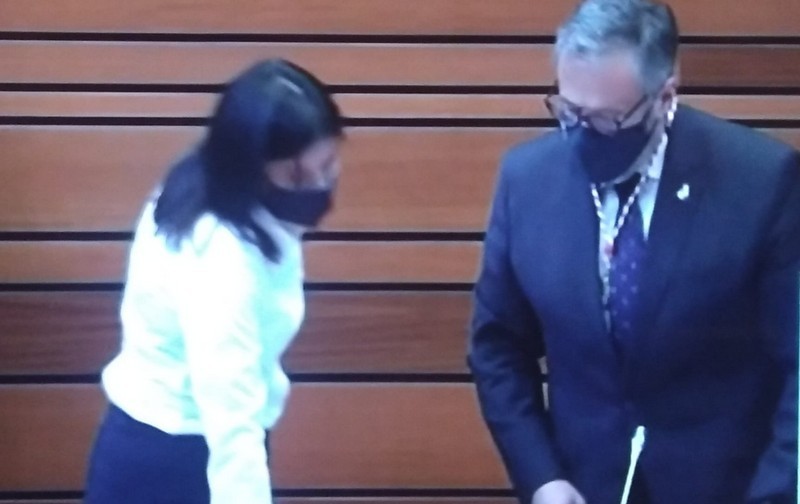 La zamorana Ana Sánchez jura como vicepresidenta segunda de las Cortes. Foto TVCyL