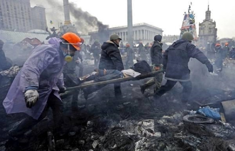 Situación en Kiev. Fotografía: CEDIDA por Olena Anichkina