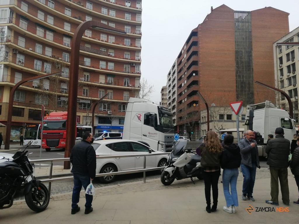 Huelga transportes en Zamora