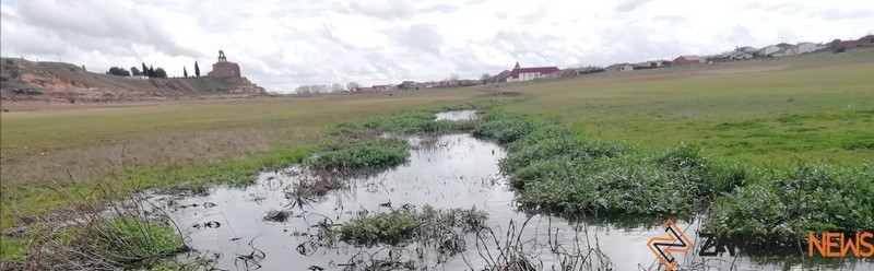 Siembra en el embalse de Ricobayo