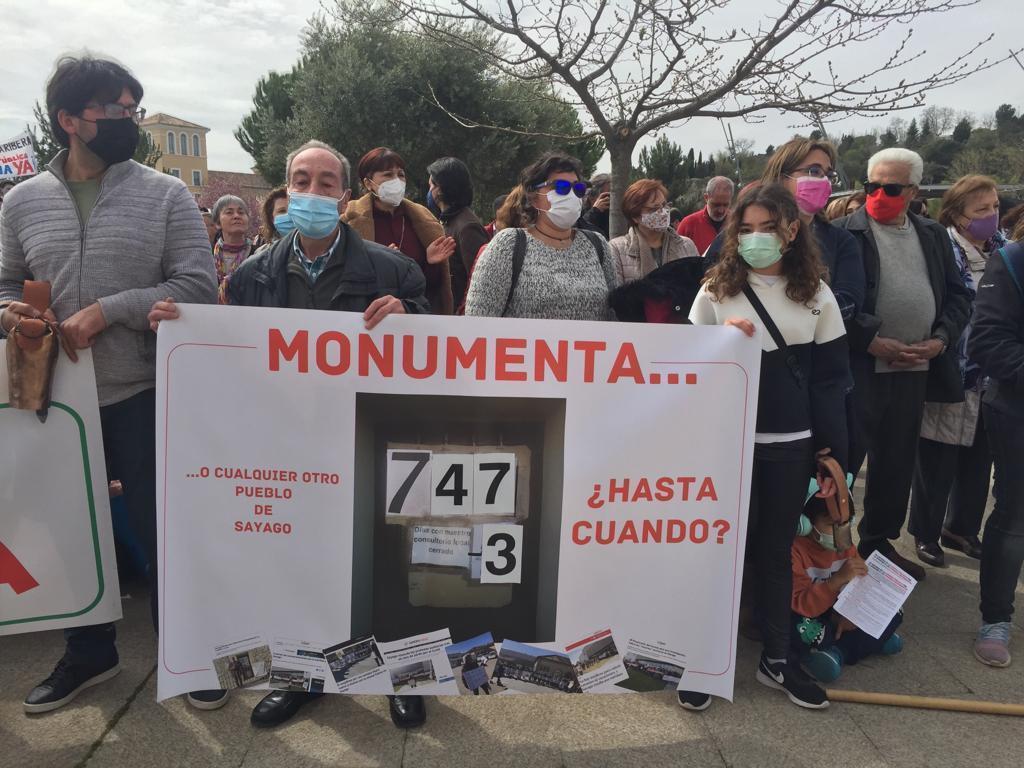 Manifestación por la sanidad en Valladolid, Plataforma de Sayago. Fotografía: CEDIDA