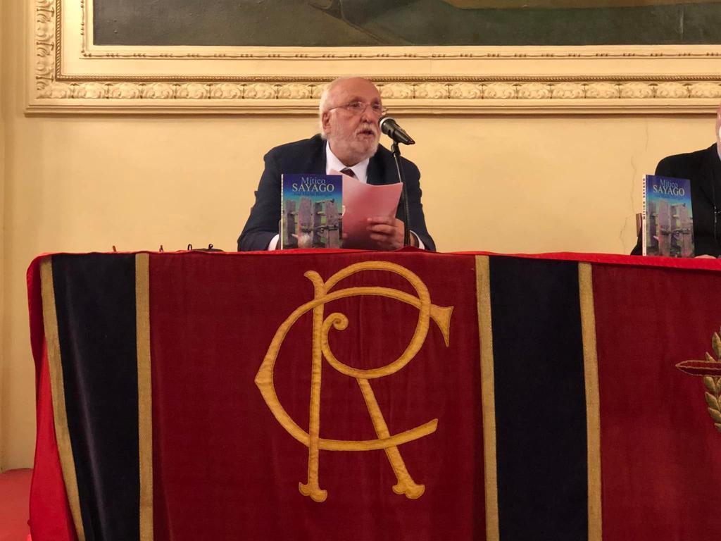 José Martín Barrigós durante la presentación de su libro en Valladolid