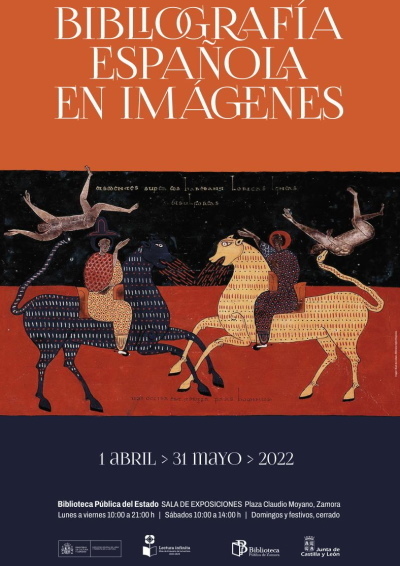Cartel exposición "Bibliografía española en imágenes"