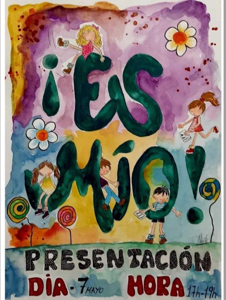 Cartel presentación libro de Sandrine en el espacio de arte MILARTE de la zamorana Mila Pérez. Fotografía: CEDIDA