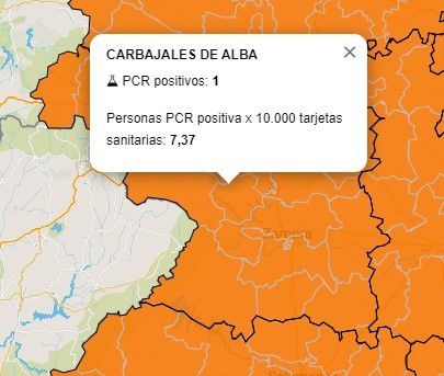 Mapa ZBS casos activos a 7 días (13 de mayo) 2