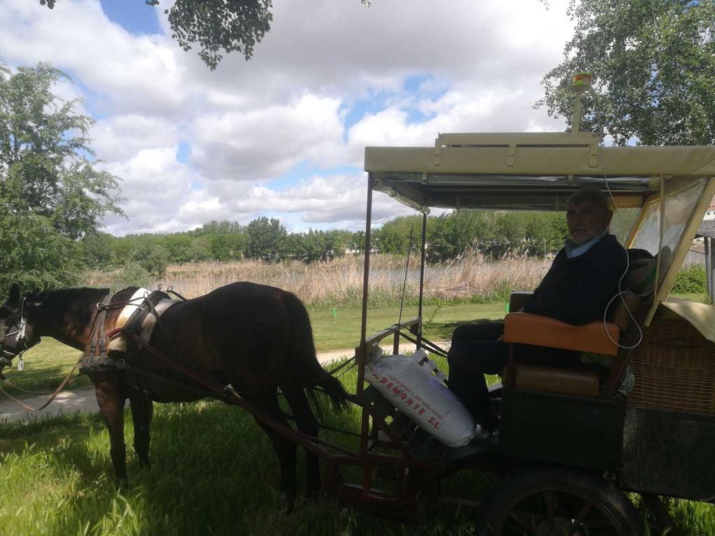 José María y su caballo en Los Pelambres