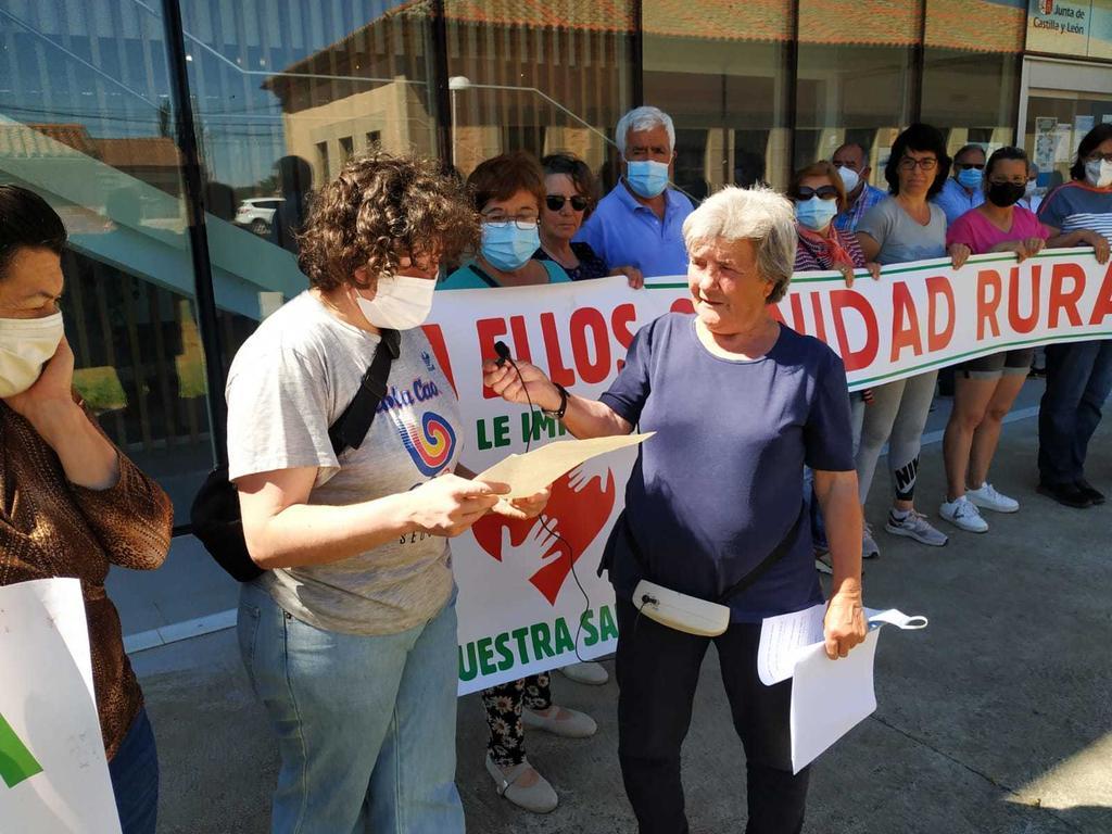 38 protesta por la Sanidad Pública de calidad en Sayago. Fotografía: CEDIDA