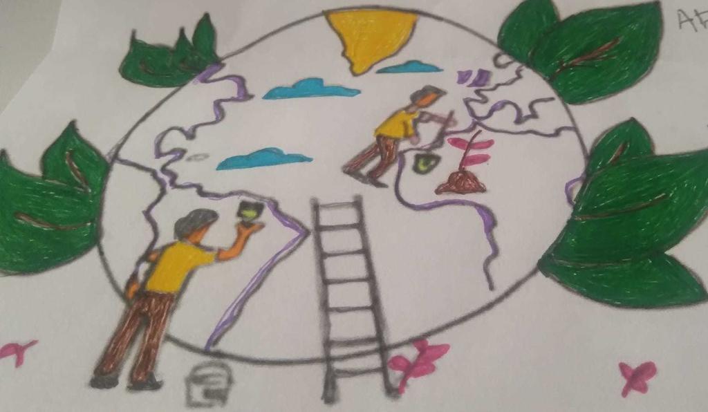 Dibujo que adornada la carta