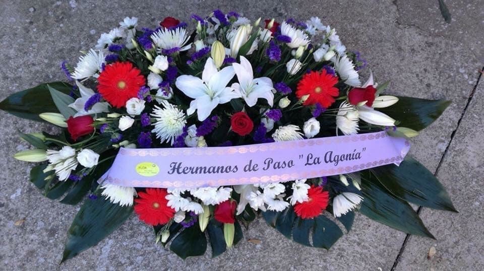 Corona de los compañeros de "La Agonía" a Ignacio Garrido Álvarez