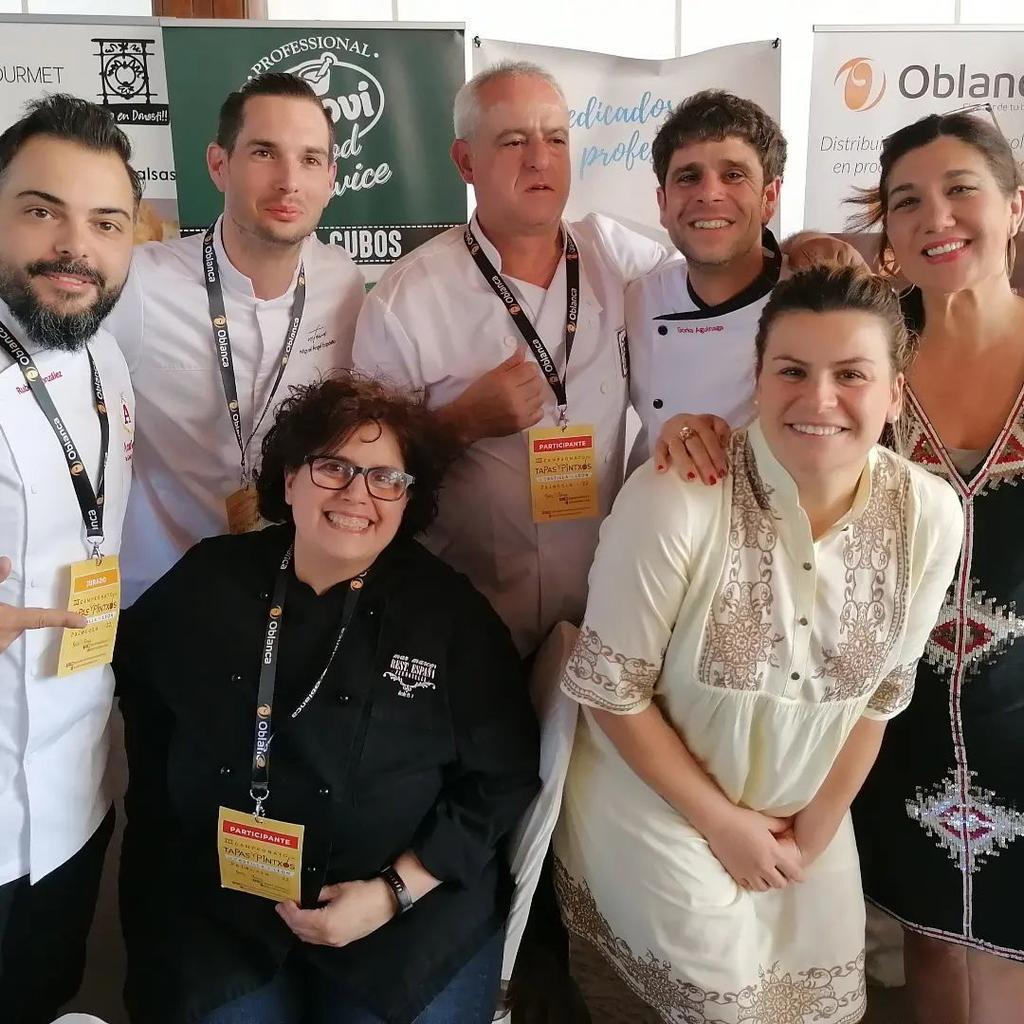 Mar junto a otros propietarios de restaurantes de CyL en el tercer premio de tapas