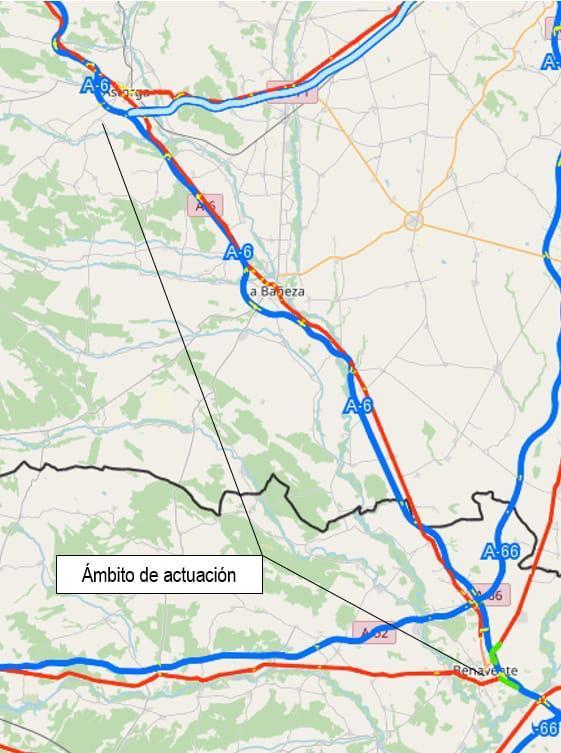 Mapa rehabilitación firme A-6 y N-6
