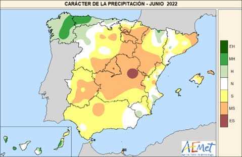Carácter de la precipitación